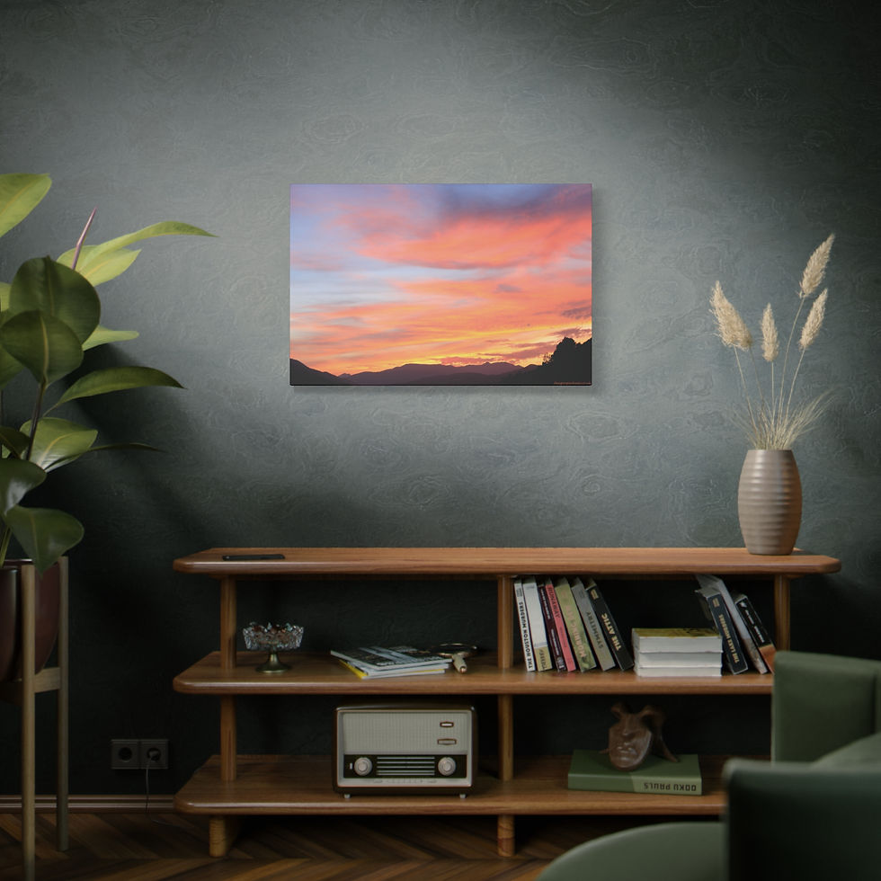 Thumbnail: Fire In The Sky 017 | Sunset Canvas Print | 36"x24" |