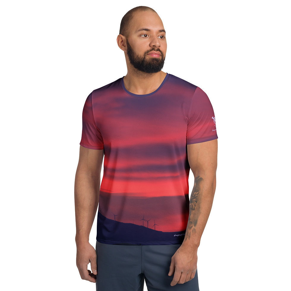 Thumbnail: Fire In The Sky 035 - All-Over Print Men's Athletic T-shirt