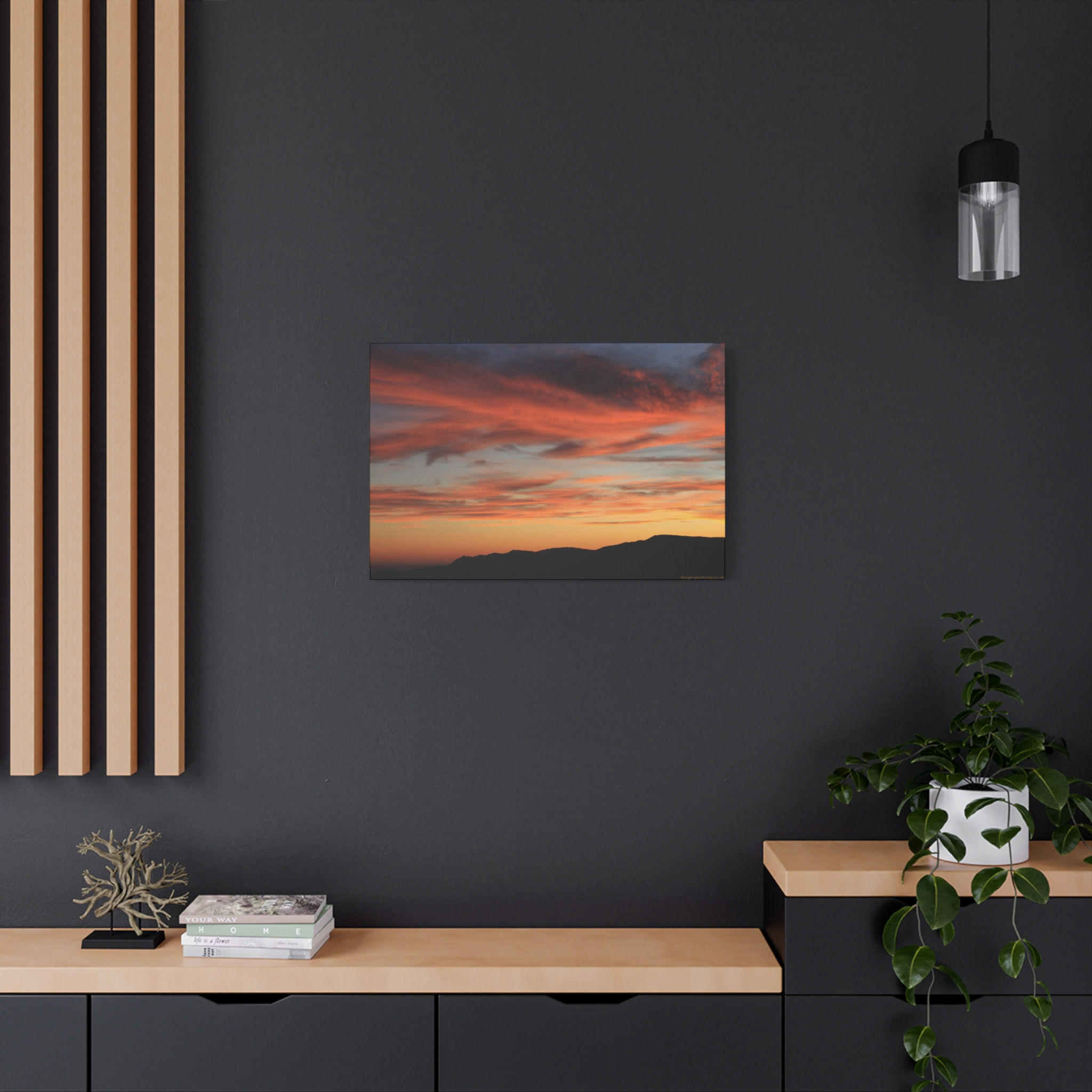 Fire In The Sky 107 | Sunset Canvas Print | 24"x16" | 30"x20" |