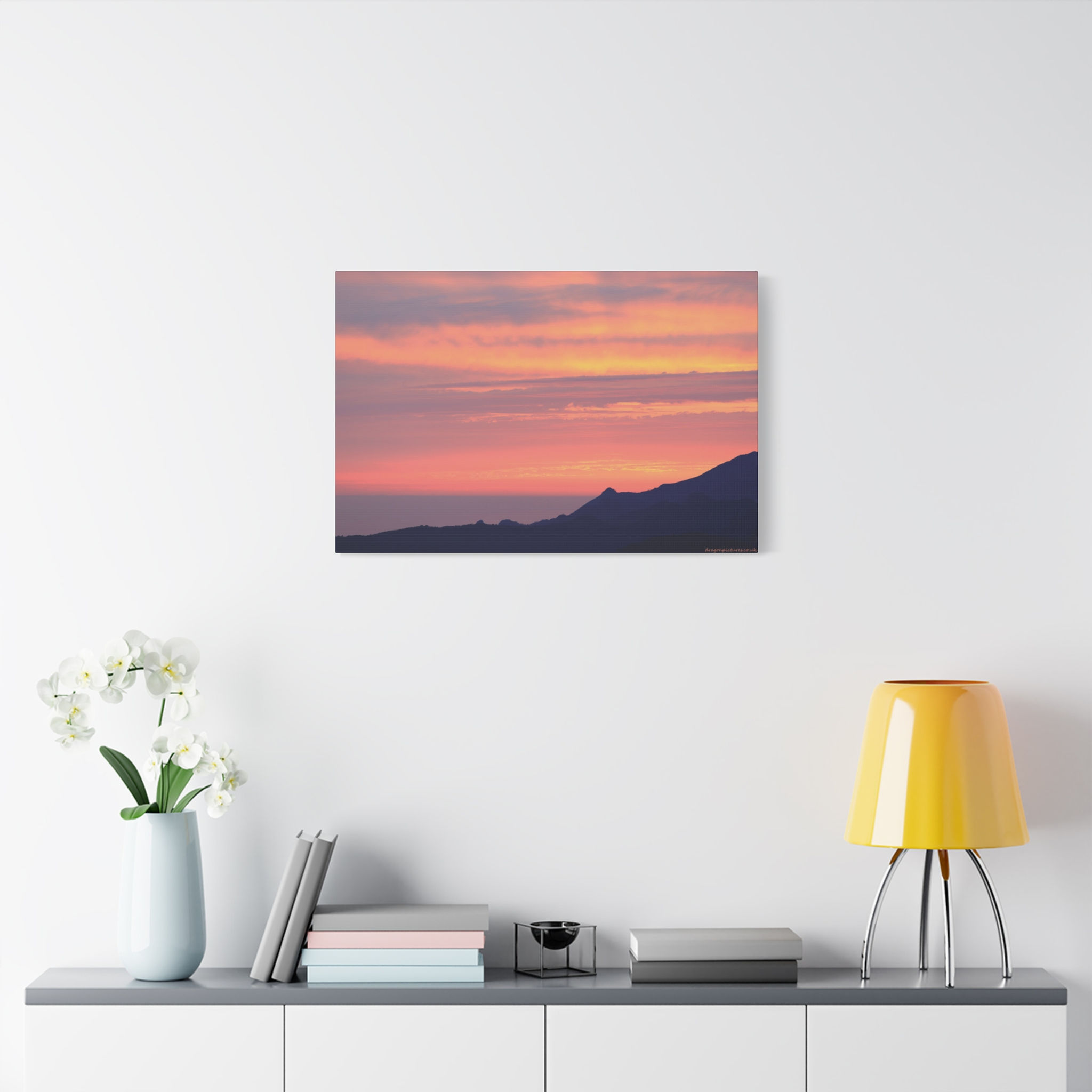 Fire In The Sky 072 | Sunset Canvas Print | 24"x16" | 30"x20" |