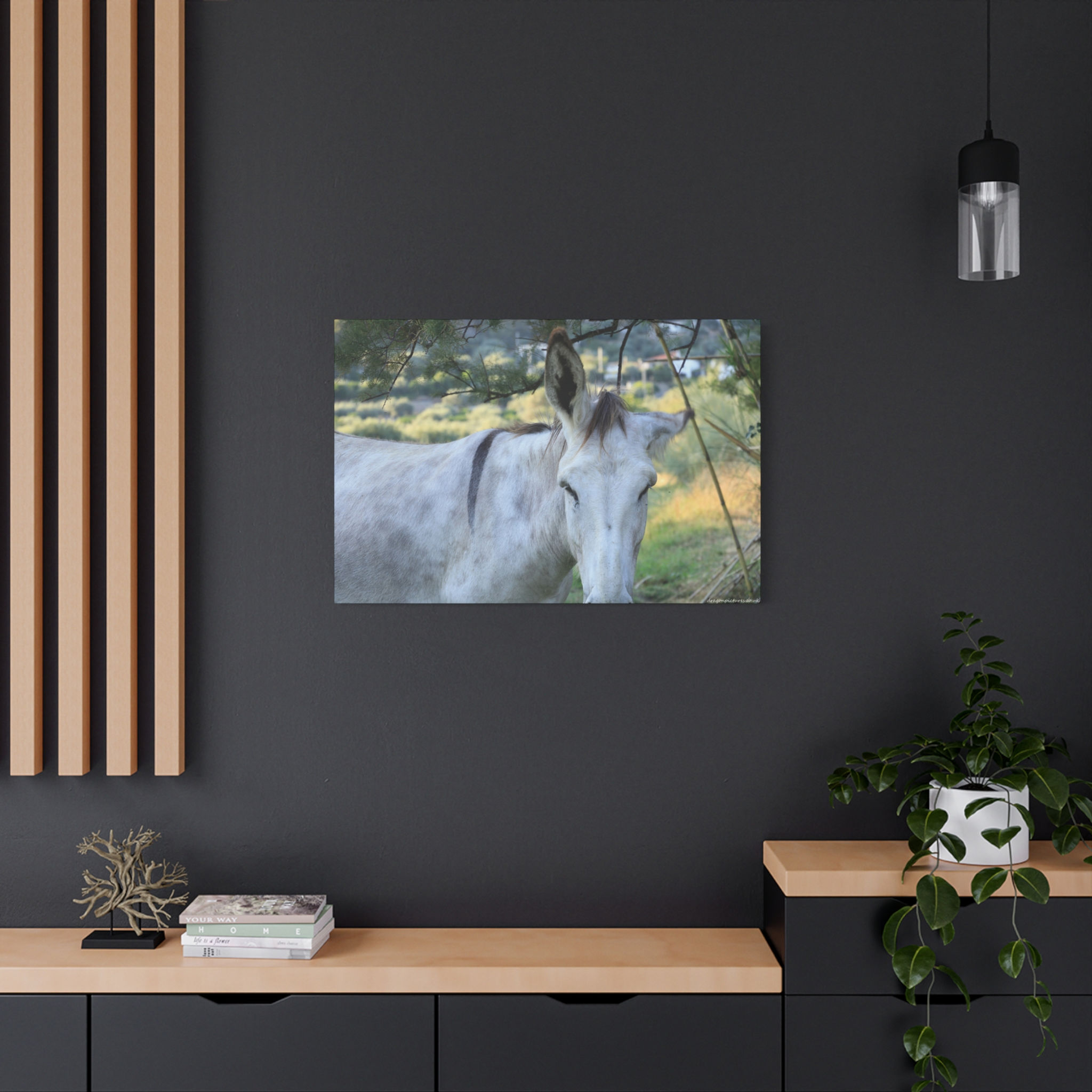 Atoms Animated 003 | Canvas Print | Mirror Sides | 36"x24" |