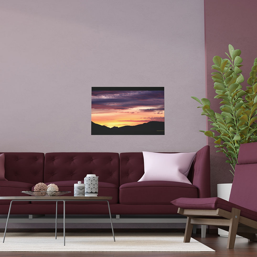 Thumbnail: Fire In The Sky 007 | Vibrant Indoor/Outdoor Silk Poster | 30"x20" |