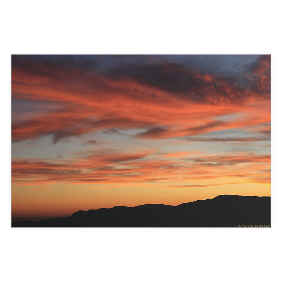 Thumbnail: Fire In The Sky 107 | Vibrant Indoor/Outdoor Silk Poster | 48"x36" |