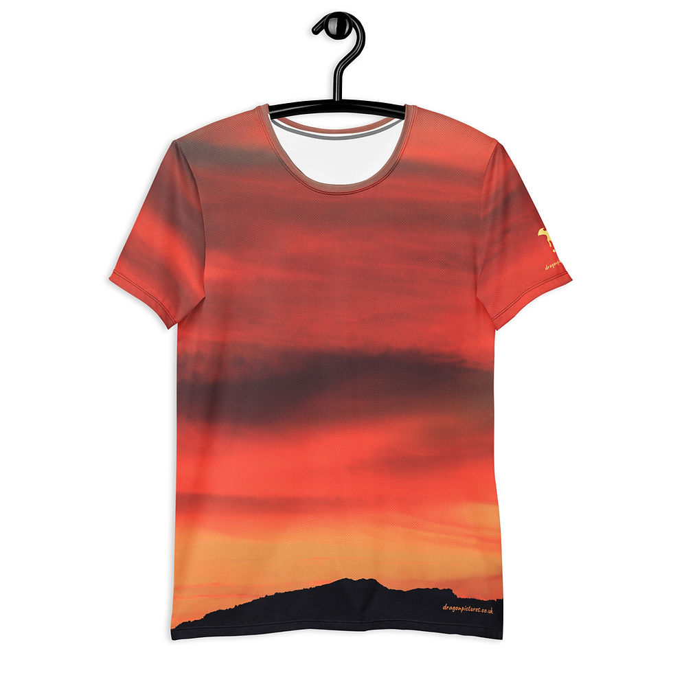 Thumbnail: Fire In The Sky 039 - All-Over Print Men's Athletic T-shirt