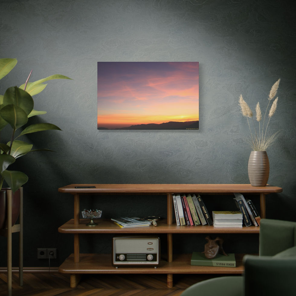 Thumbnail: Fire In The Sky 023 | Sunset Canvas Print | 36"x24" |