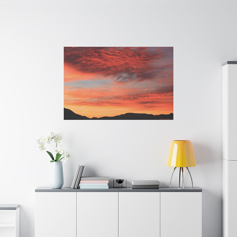 Fire In The Sky 040 | Sunset Canvas Print | 48"x32" |