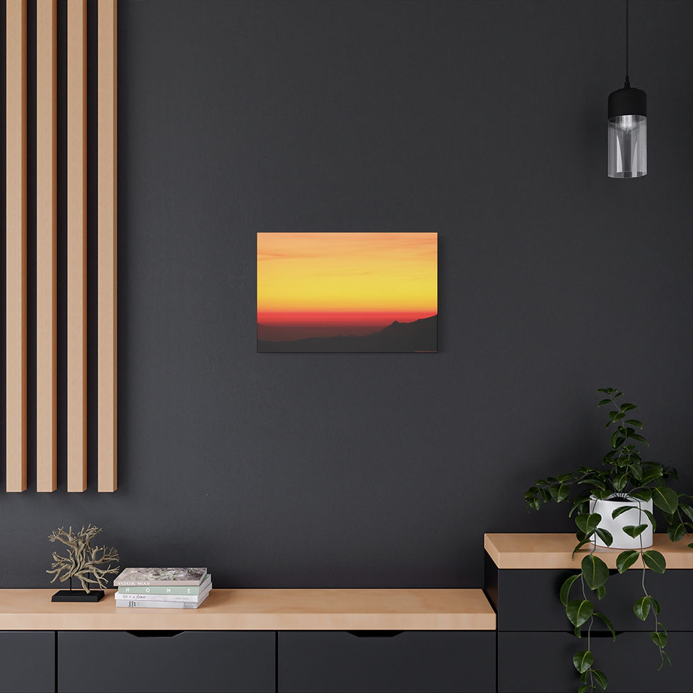Thumbnail: Fire In The Sky 073 | Sunset Canvas Print | 24"x16" | 30"x20" |