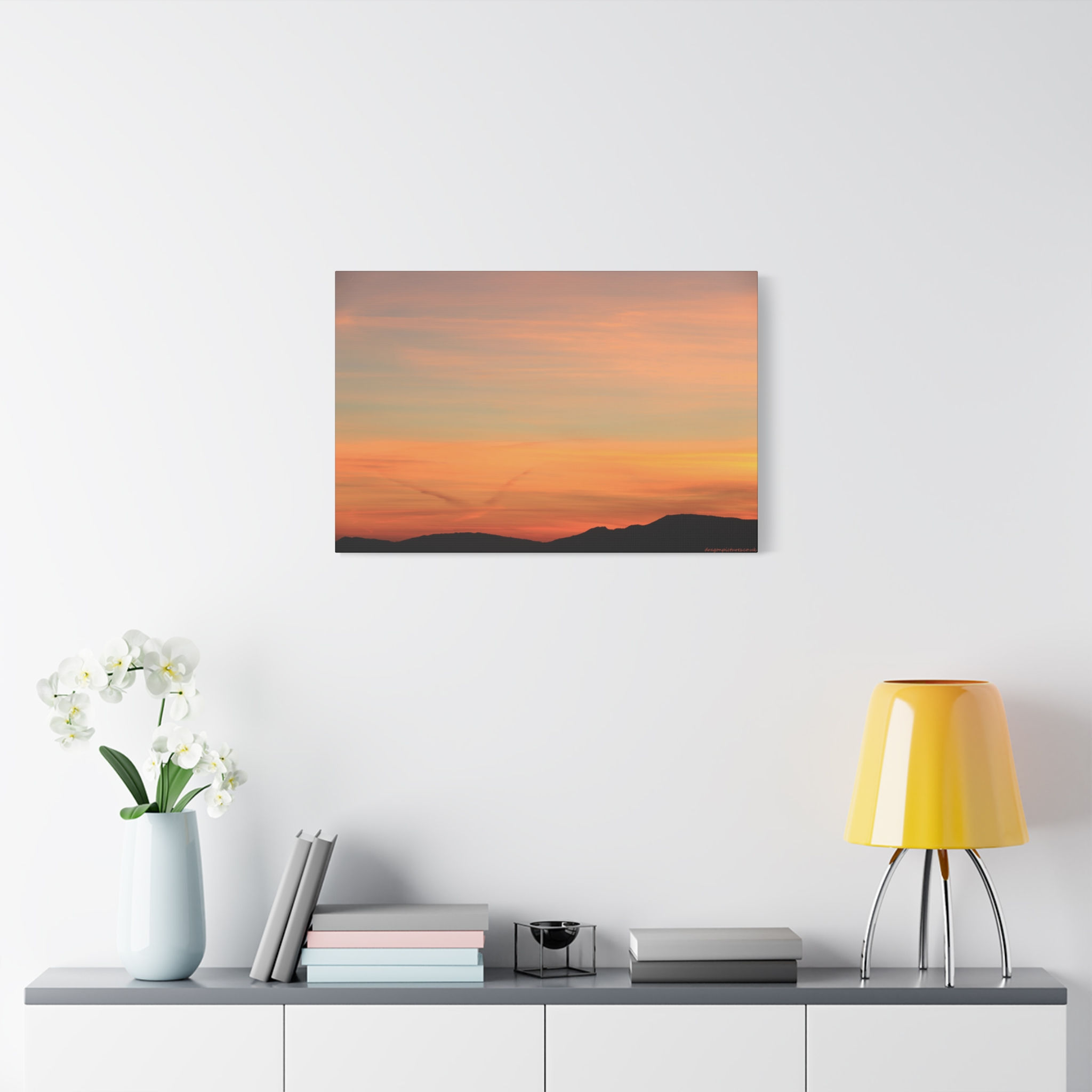 Fire In The Sky 022 | Sunset Canvas Print | 24"x16" | 30"x20" |