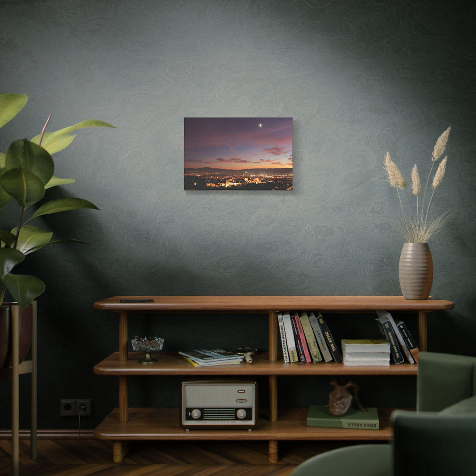Thumbnail: Fire In The Sky 057 | Sunset Canvas Print | 24"x16" | 30"x20" |