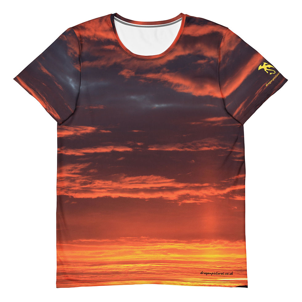 Fire In The Sky 095 - Emblem - All-Over Print Men's Athletic T-shirt
