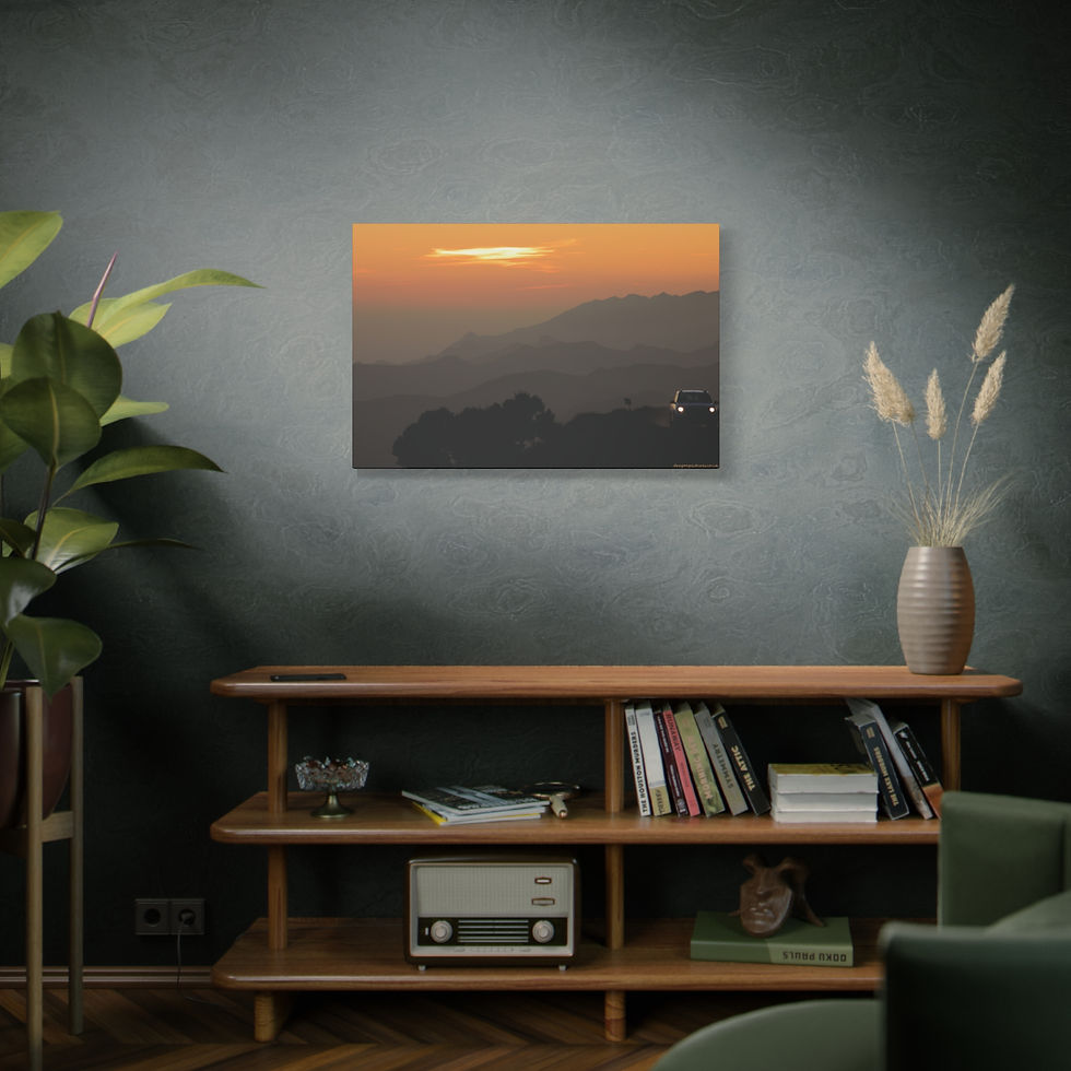 Thumbnail: Fire In The Sky 070 | Sunset Canvas Print | 36"x24" |