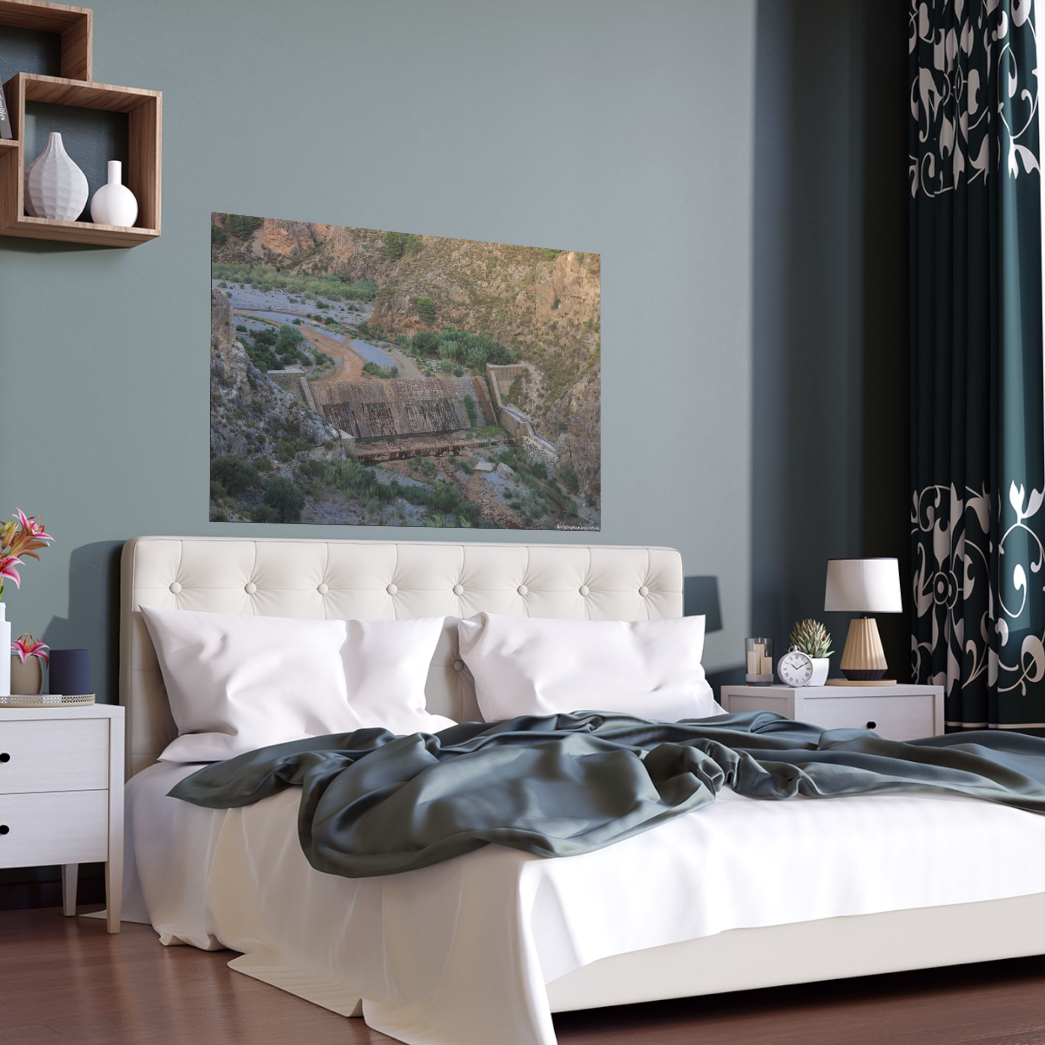 Weathered Skin 015 | Vibrant Indoor/Outdoor Silk Poster | 48"x32" |