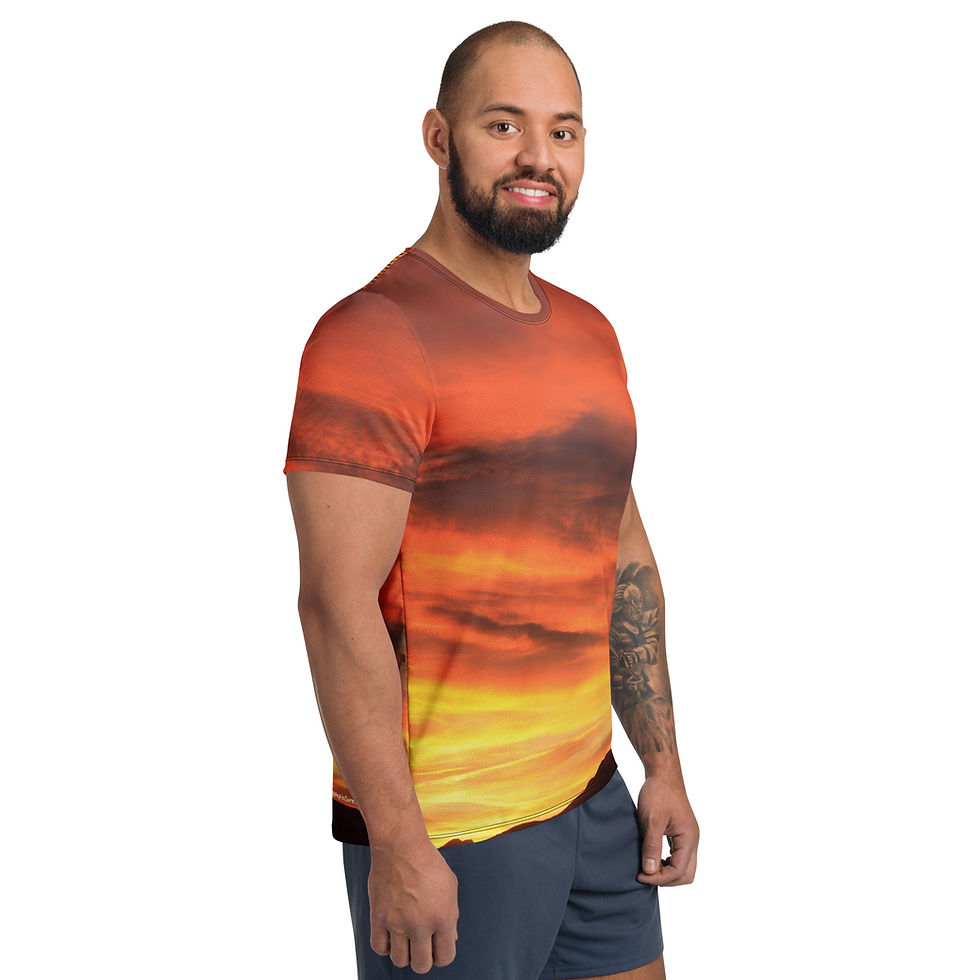 Thumbnail: Fire In The Sky 052 - All-Over Print Men's Athletic T-shirt