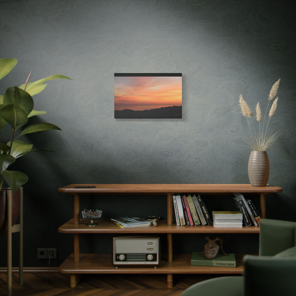 Thumbnail: Fire In The Sky 067 | Sunset Canvas Print | 24"x16" | 30"x20" |
