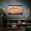 Thumbnail: Fire In The Sky 037 Orca | Sunset Canvas Print | 48"x32" |