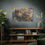 Thumbnail: Atoms Animated 010 | Canvas Print | Mirror Sides | 48"x32" |