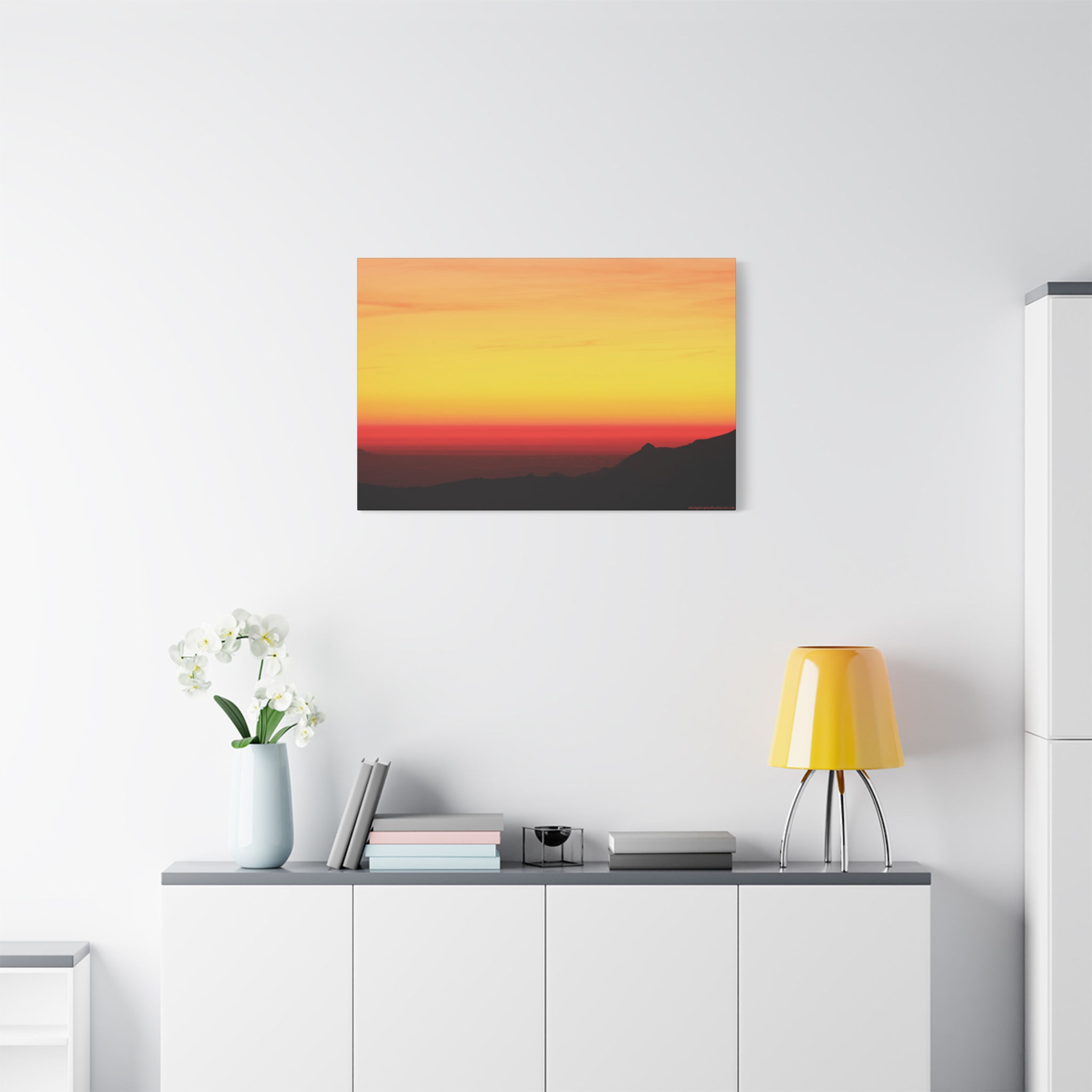 Fire In The Sky 073 | Sunset Canvas Print | 36"x24" |
