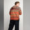 Thumbnail: Fire In The Sky 104 Image Wrapped - All-Over Print Men’s Windbreaker