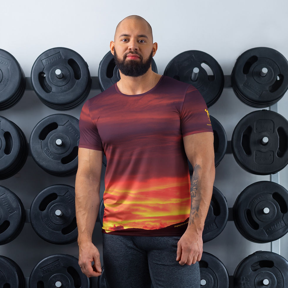 Thumbnail: Fire In The Sky 038 - All-Over Print Men's Athletic T-shirt