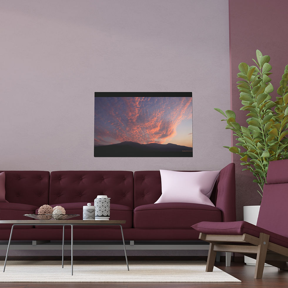 Thumbnail: Fire In The Sky 004 | Vibrant Indoor/Outdoor Silk Poster | 36"x24" |