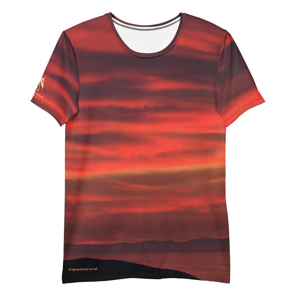 Thumbnail: Fire In The Sky 083 - All-Over Print Men's Athletic T-shirt