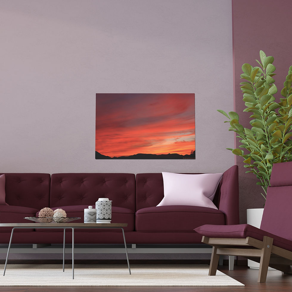 Thumbnail: Fire In The Sky 050 | Vibrant Indoor/Outdoor Silk Poster | 36"x24" |