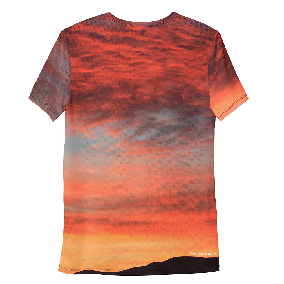 Thumbnail: Fire In The Sky 040 - All-Over Print Men's Athletic T-shirt