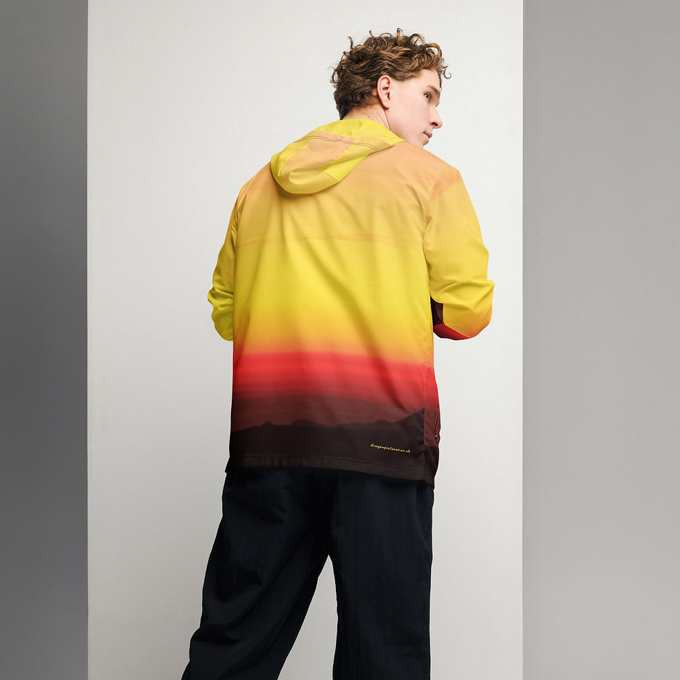 Thumbnail: Fire In The Sky 073 - All-Over Print Men’s Windbreaker