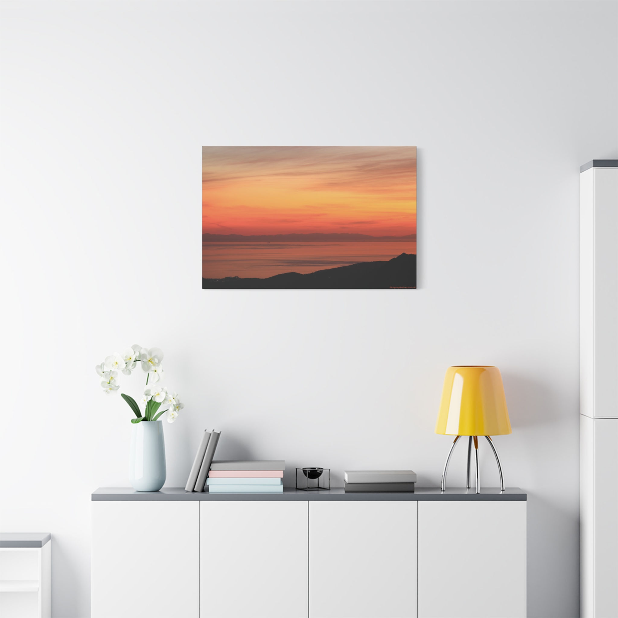 Fire In The Sky 068 | Sunset Canvas Print | 36"x24" |