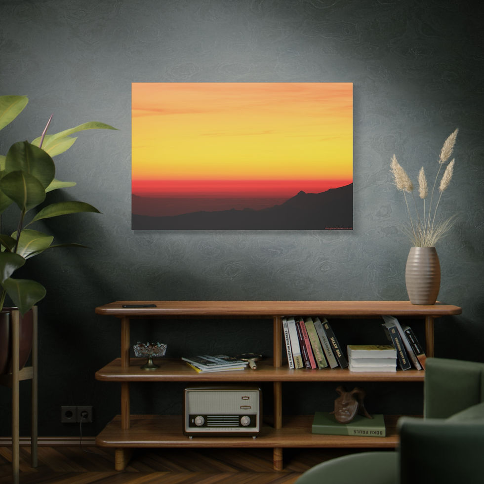 Thumbnail: Fire In The Sky 073 | Sunset Canvas Print | 48"x32" |