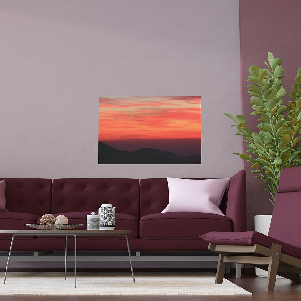 Thumbnail: Fire In The Sky 087 | Vibrant Indoor/Outdoor Silk Poster | 36"x24" |