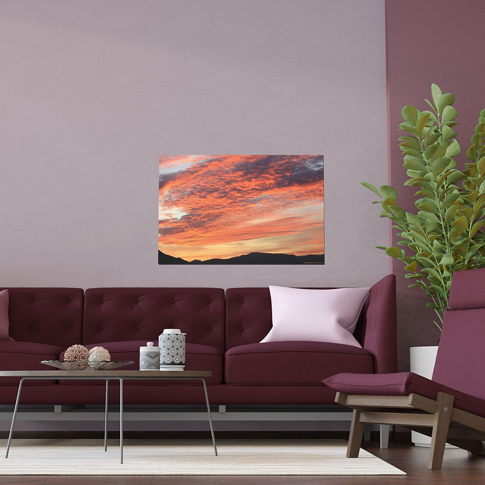 Thumbnail: Fire In The Sky 053 | Vibrant Indoor/Outdoor Silk Poster | 36"x24" |