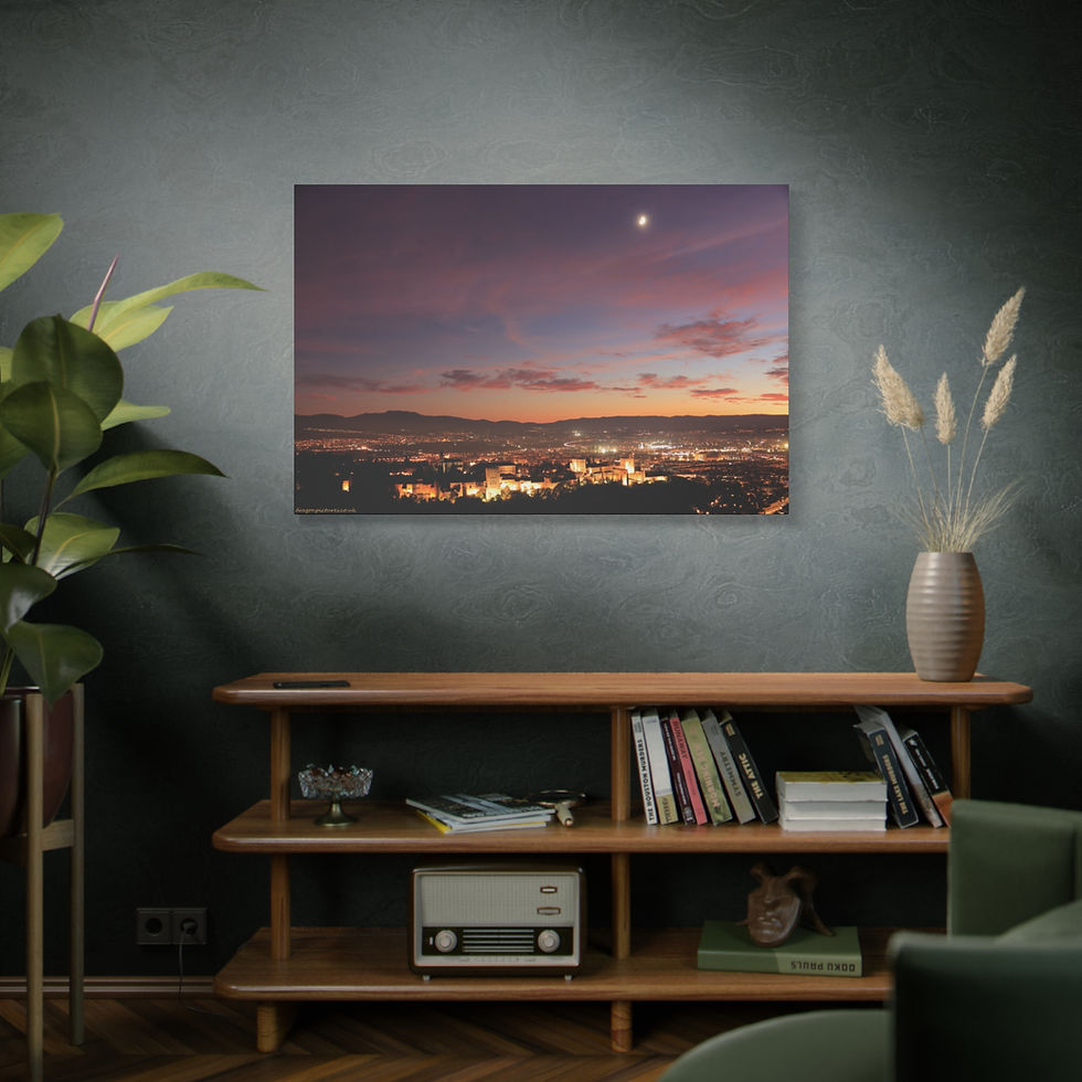 Thumbnail: Fire In The Sky 057 | Sunset Canvas Print | 48"x32" |