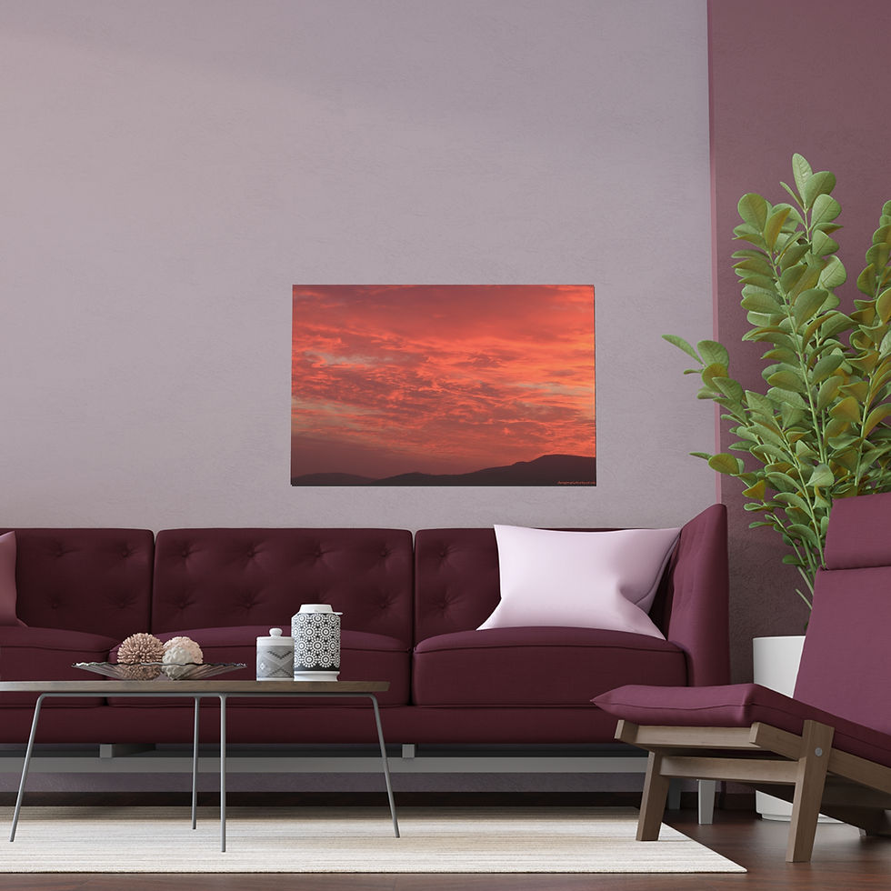 Thumbnail: Fire In The Sky 051 | Vibrant Indoor/Outdoor Silk Poster | 36"x24" |