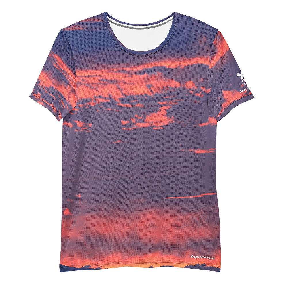 Thumbnail: Fire In The Sky 049 - All-Over Print Men's Athletic T-shirt