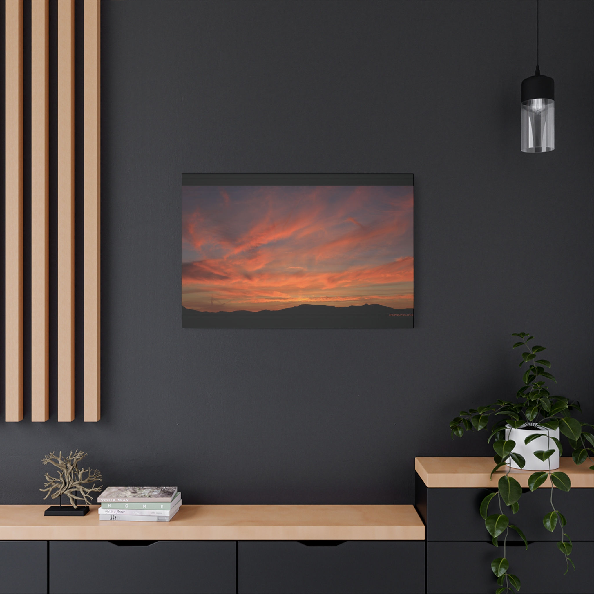 Fire In The Sky 097 | Sunset Canvas Print | 36"x24" |