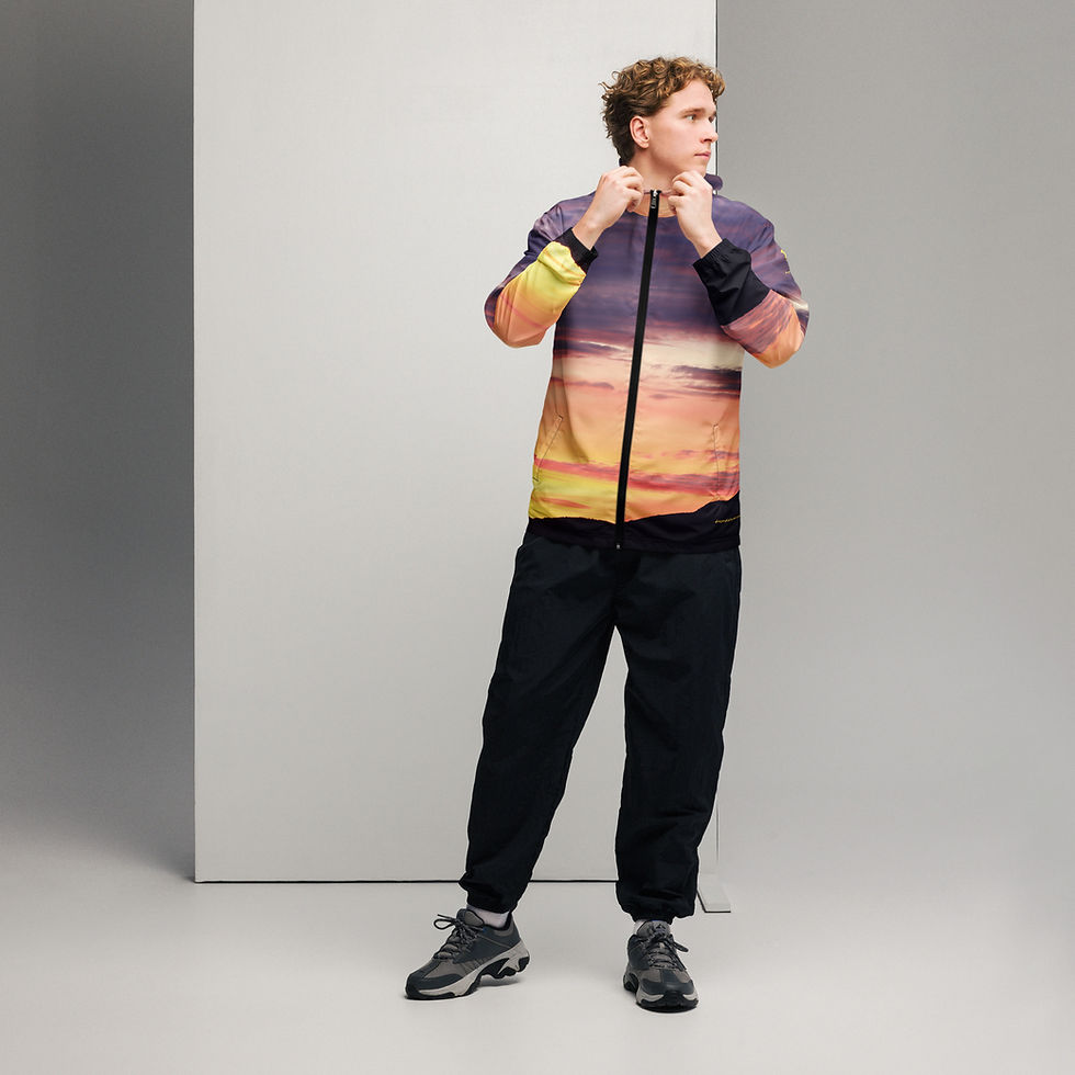 Thumbnail: Fire In The Sky 007 - All-Over Print Men’s Windbreaker
