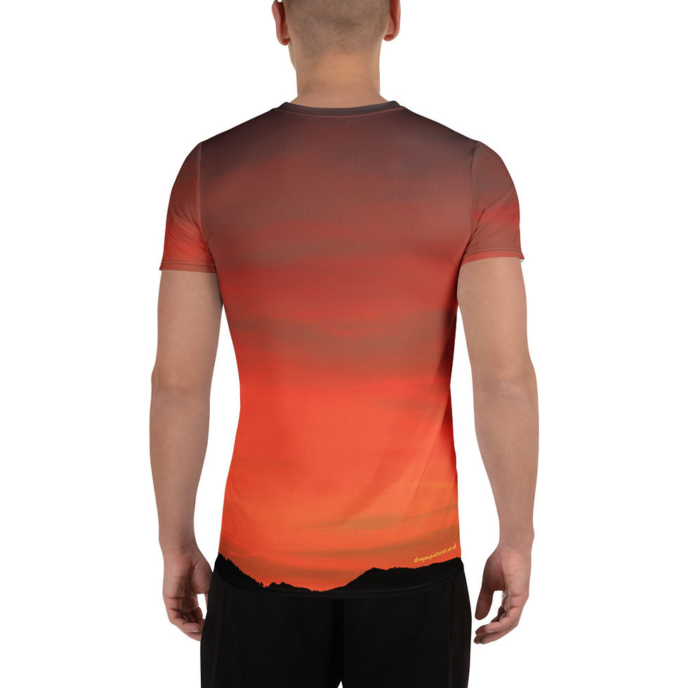 Thumbnail: Fire In The Sky 093 - All-Over Print Men's Athletic T-shirt