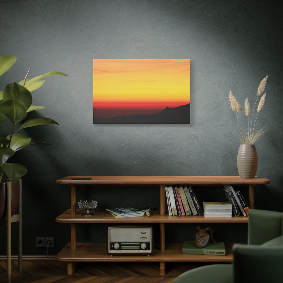 Thumbnail: Fire In The Sky 073 | Sunset Canvas Print | 36"x24" |