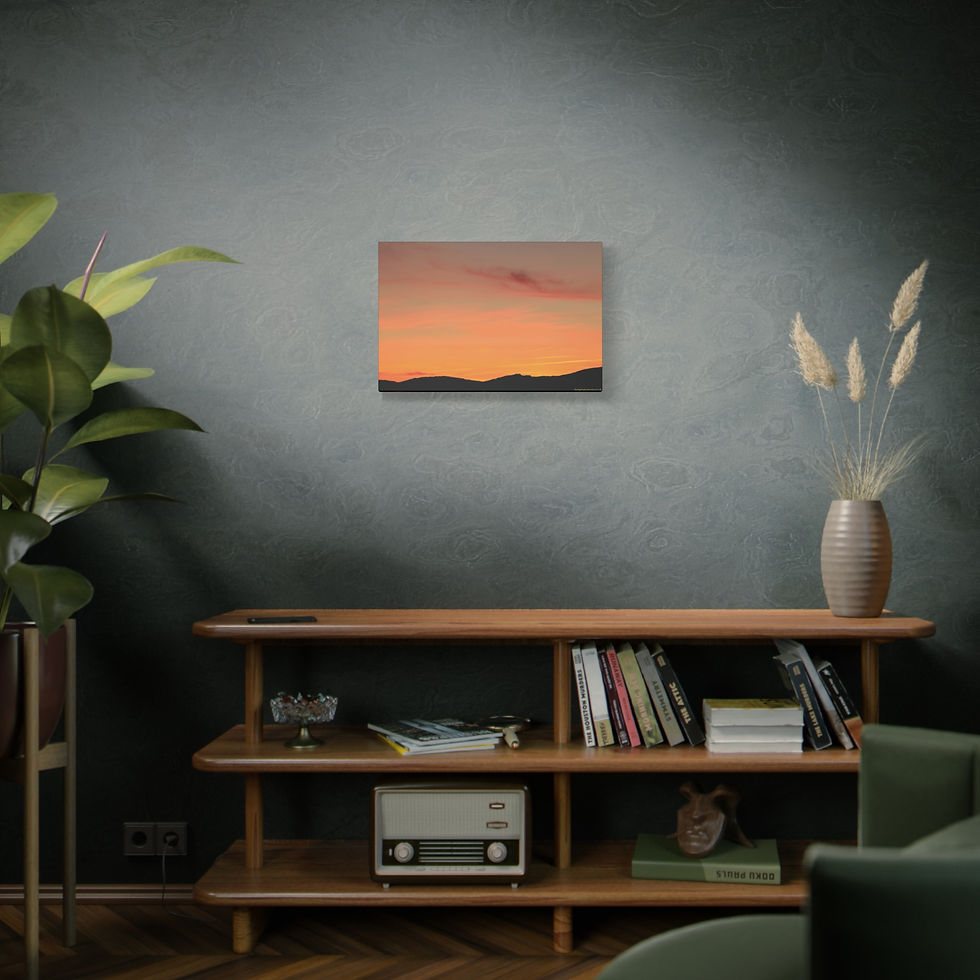 Thumbnail: Fire In The Sky 030 | Sunset Canvas Print | 24"x16" | 30"x20" |