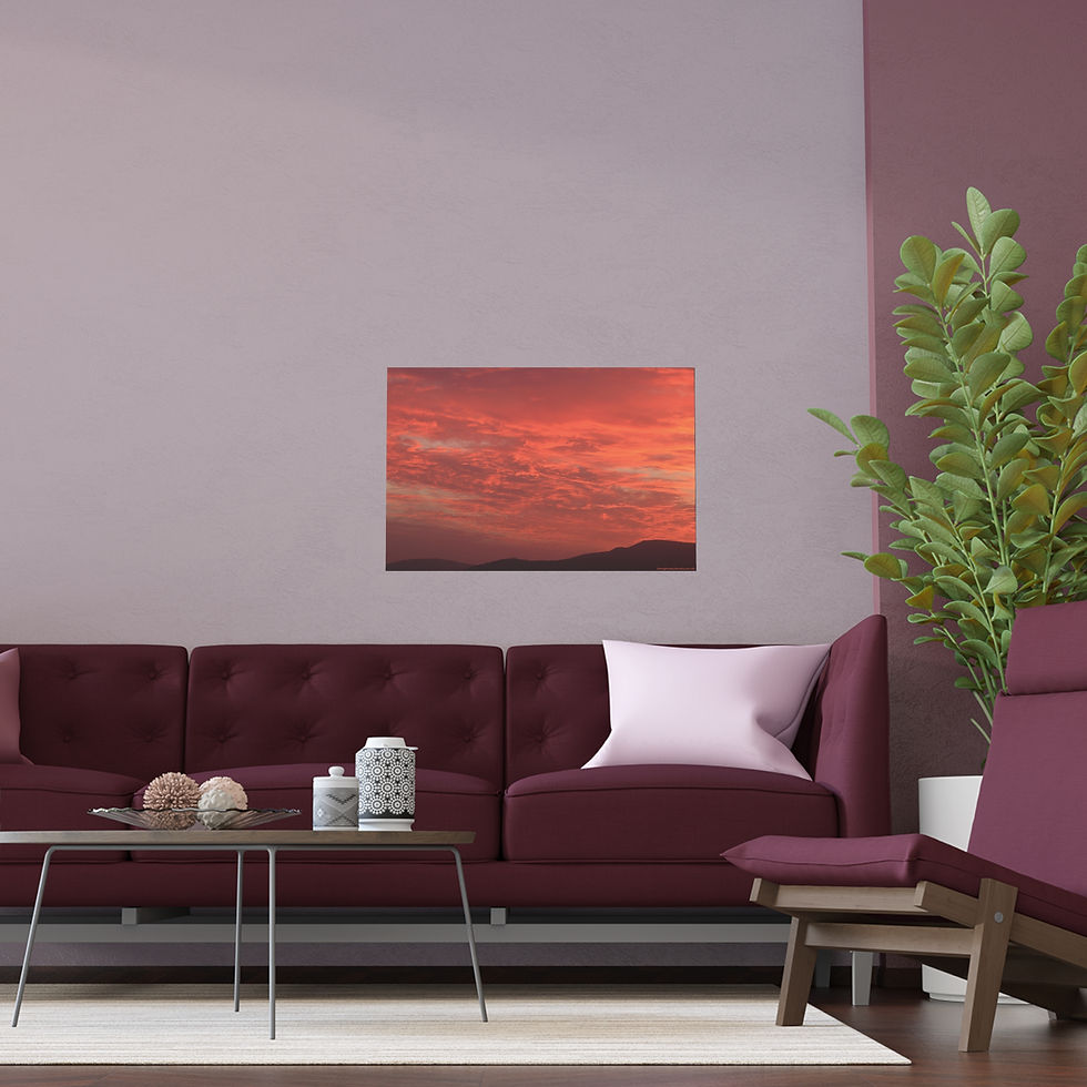 Thumbnail: Fire In The Sky 051 | Vibrant Indoor/Outdoor Silk Poster | 30"x20" |