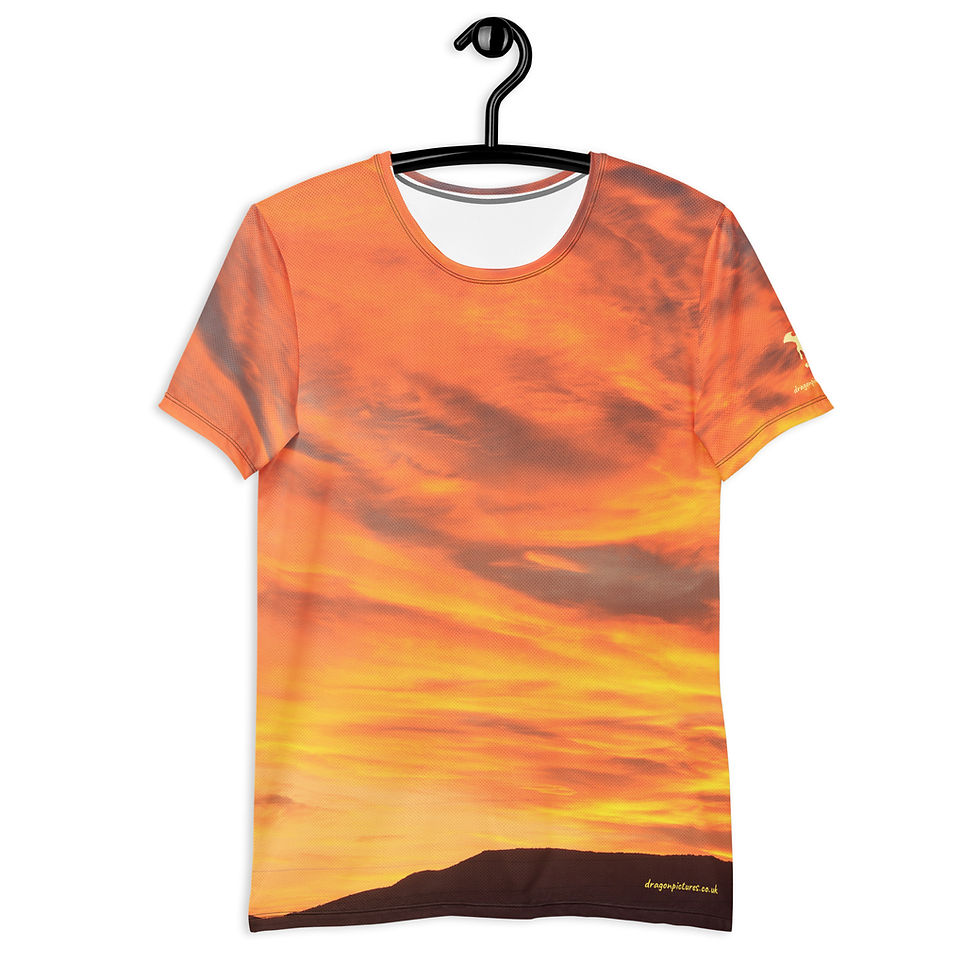Thumbnail: Fire In The Sky 015 - All-Over Print Men's Athletic T-shirt