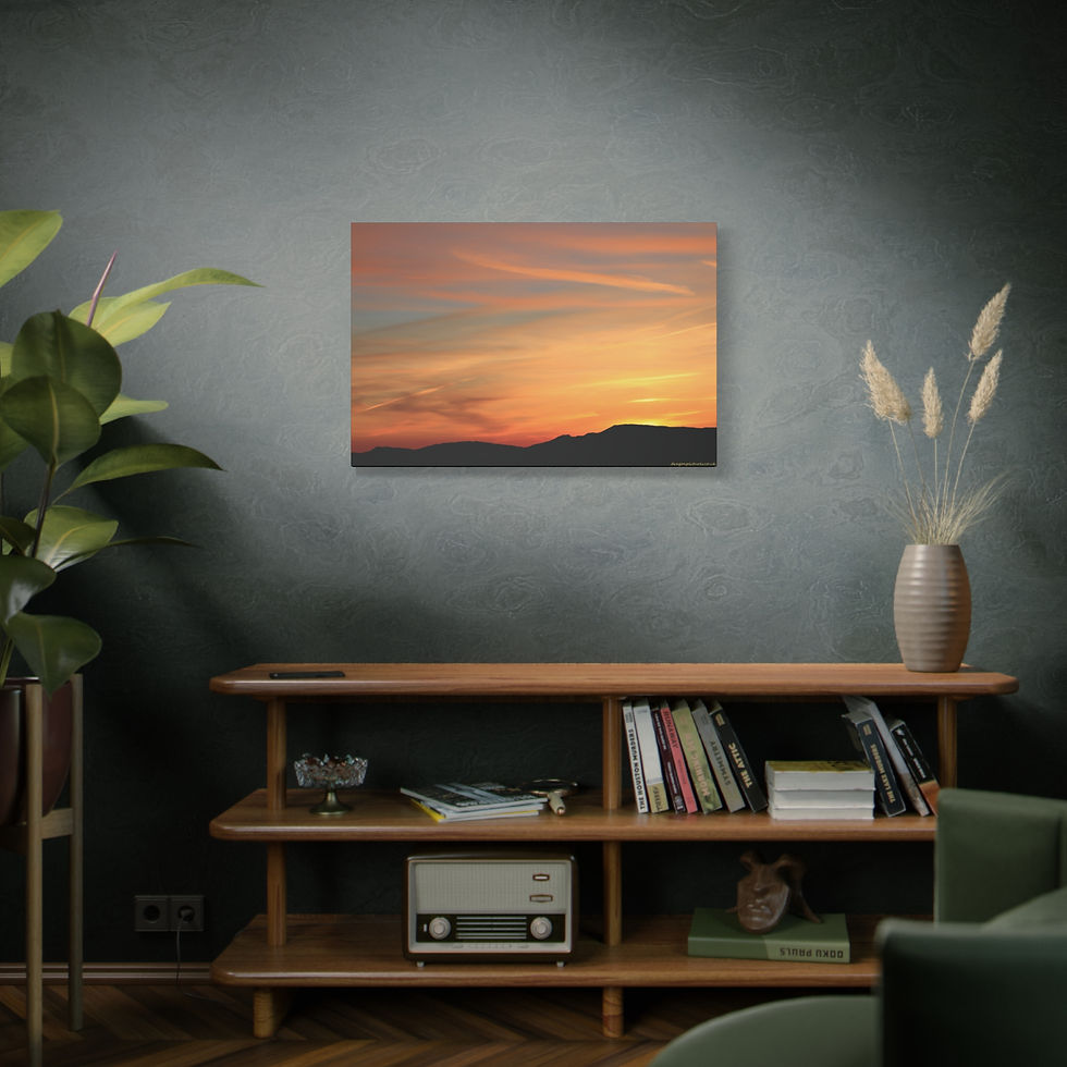 Thumbnail: Fire In The Sky 029 | Sunset Canvas Print | 36"x24" |