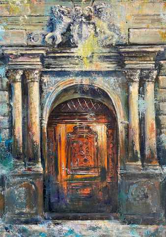 door art baroque baroc semi abstract