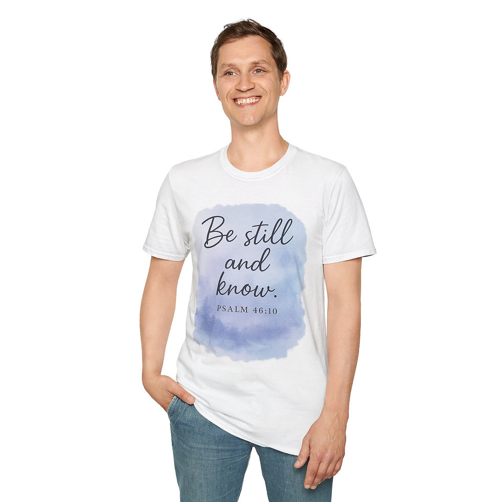 Thumbnail: Inspirational T-Shirt, Be Still and Know, Positive Vibe Tee, Faith Shirt