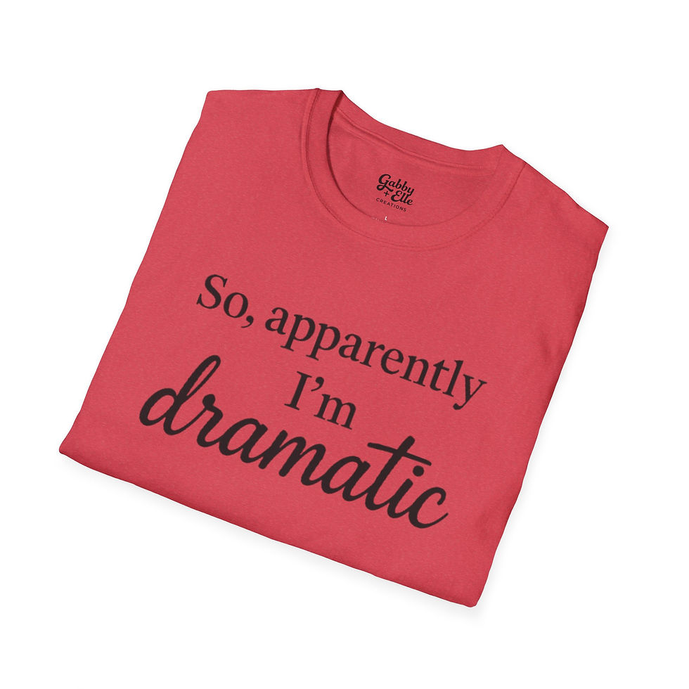 Thumbnail: Colorful Drama Unisex Softstyle T-Shirt, Funny Quote Tee
