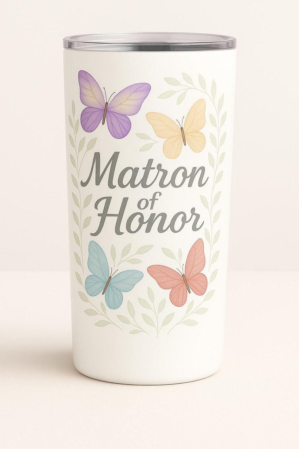 Thumbnail: Watercolor Butterfly Wedding Tumblers