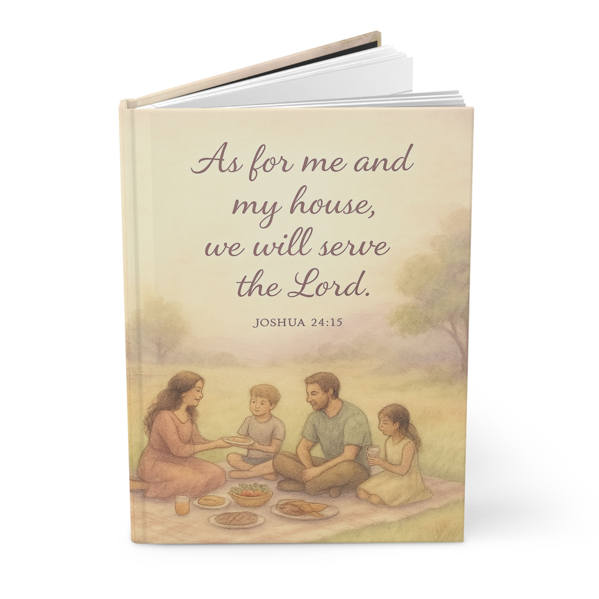 Inspirational Hardcover Journal - 'As for Me and My House'