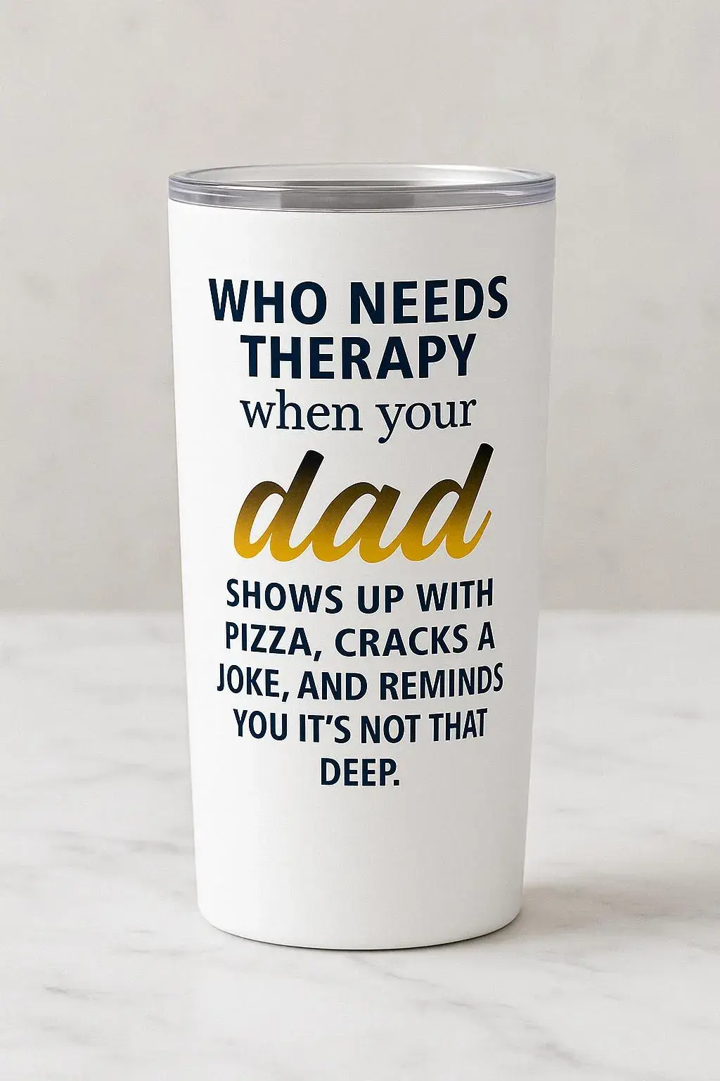 "Who Needs Therapy" Tumbler - Masculine Collection