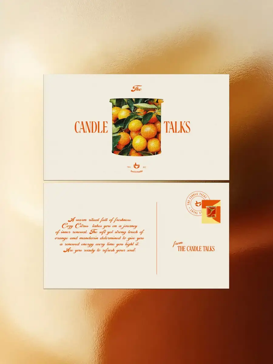 Cozy Citrus Teneke Mum - The Candle Talks